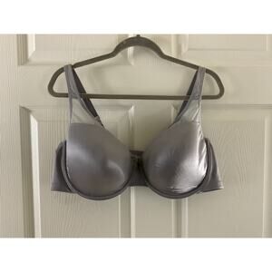 Cacique Bra Womens 46D Gray Illusion Full Coverage Side Smoothing Underwire New
